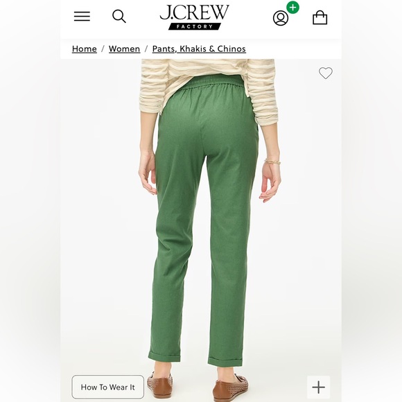 J. Crew Linen Drawstring Pants - Picture 2 of 4
